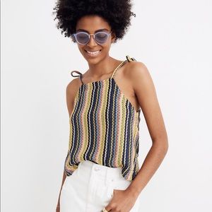 Madewell Rainbow Crochet Texture & Thread Tank Top